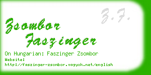zsombor faszinger business card
